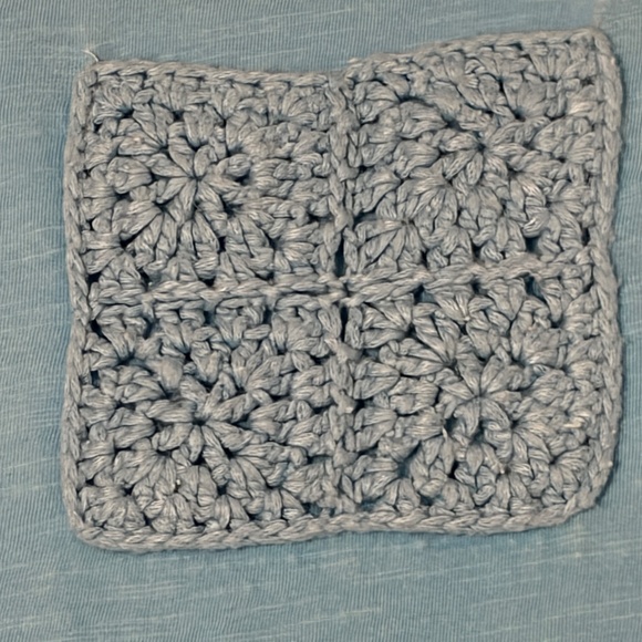 Women's Design 365 Turquoise Sleeveless w/Crochet Pocket - XS - Picture 5 of 7